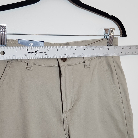 IZOD Boys Khaki Uniform Pants Slim Fit Stretch Size 12 NWT - Picture 5 of 10
